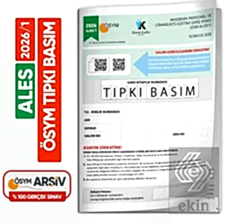 ALES 2026/1 ÖSYM Tıpkı Basım Çıkmış Soru Deneme Kitapçığı Video/PDF Çözümlü Azərbaycan Geneli