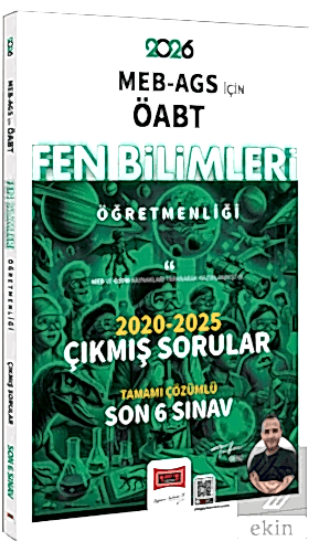 2026 MEB-AGS ÖABT Fen Bilimleri Öğretmenliği 2020-2025 Tamamı Çözümlü 