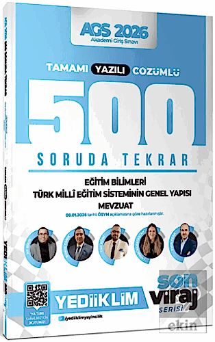 2026 Yeni AGS Son Viraj Serisi Eğitim Bilimleri-Türk Milli Eğitim Sist