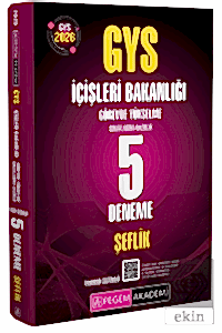 2026 GYS İçişleri Bakanlığı Görevde Yükselme Sınavlarına Hazırlık 5 Deneme Şeflik