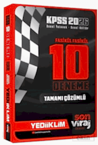 2026 KPSS Son Viraj Serisi GY - GK Tamamı Çözümlü 10 Fasikül Deneme