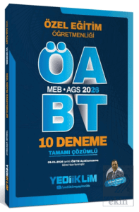 2026 MEB-AGS ÖABT Özel Eğitim Öğretmenliği Tamamı Çözümlü 10 Deneme