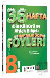 8. Sınıf Din Kültürü ve Ahlak Bilgisi 36 Haftalık Ödev Föyleri
