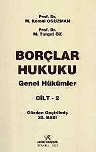 Borçlar Hukuku Genel Hükümler Cilt - 2