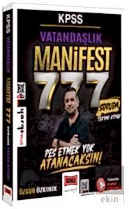 KPSS Vatandaşlık Manifest Serisi 777 Soruda Tamamı Video Çözümlü Tekrar Kitabı