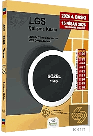 2026 8. Sınıf LGS MEB Örnek Soruları Türkçe Sözel Çalışma Kitabı