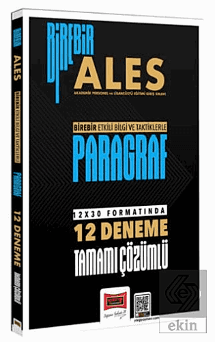 2026 Birebir ALES Paragraf Tamamı Çözümlü 12 Deneme