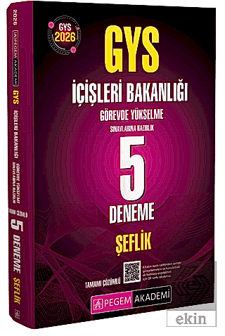 2026 GYS İçişleri Bakanlığı Görevde Yükselme Sınavlarına Hazırlık 5 Deneme Şeflik