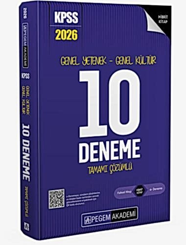 2026 KPSS Genel Yetenek Genel Kültür Tamamı Çözümlü 10 Deneme