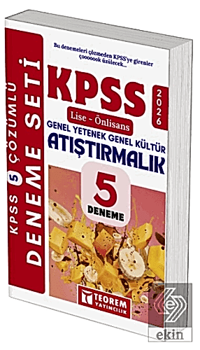 2026 KPSS Lise Önlisans Tamamı Çözümlü Atıştırmalık 5 Deneme