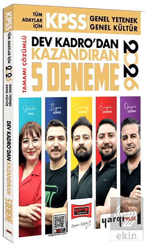 2026 KPSS Tüm Adaylar İçin Tamamı Çözümlü Dev Kadrodan Kazandıran 5 Deneme