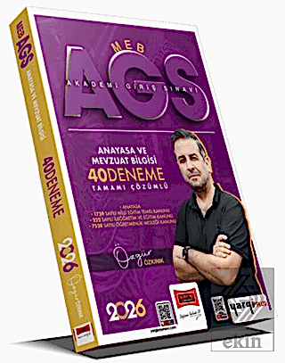 2026 MEB-AGS Anayasa ve Mevzuat Bilgisi Tamamı Çözümlü 40 Deneme