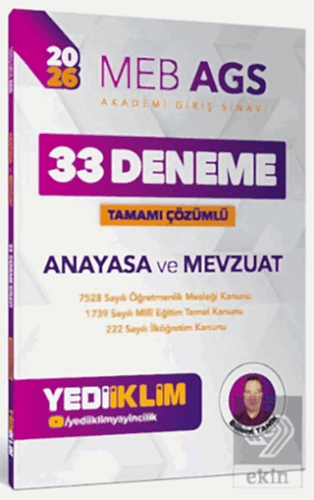 2026 MEB AGS Anayasa ve Mevzuat Tamamı Çözümlü 33 Deneme