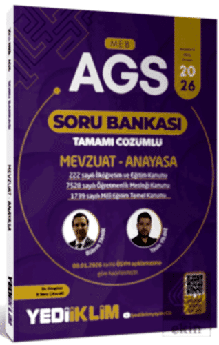 2026 MEB AGS Mevzuat ve Anayasa Tamamı Çözümlü Soru Bankası