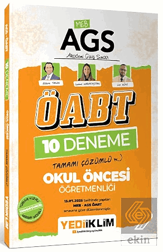 AGS ÖABT Okul Öncesi Öğretmenliği Tamamı Çözümlü 10 Deneme Sınavı