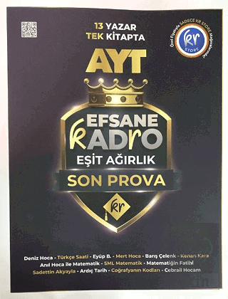 AYT Efsane Kadro Eşit Ağırlık Son Prova Soru Bankası