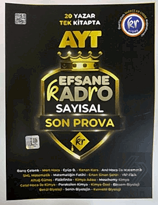 AYT Efsane Kadro Sayısal Son Prova Soru Bankası