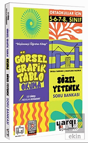 Ortaokullar İçin Görsel Grafik Tablo Okuma Sözel Yetenek Soru Bankası