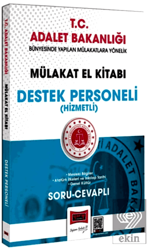 T.C. Adalet Bakanlığı Destek Personeli Hizmetli Mülakat El Kitabı Soru-Cevaplı