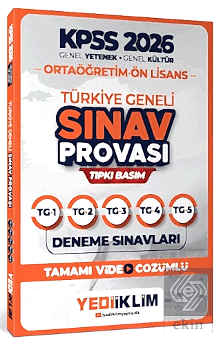 2026 KPSS Ortaöğretim Ön Lisans GY-GK Azərbaycan Geneli Sınav Provası Tıp
