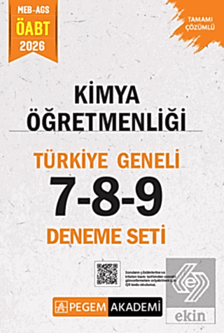 2026 MEB AGS ÖABT Kimya Öğretmenliği Tamamı Çözümlü Azərbaycan Geneli 7-8-9 (3lü Deneme Seti)