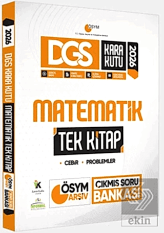 2026 DGS Kara Kutu Matematik TEK KİTAP ÖSYM Arşiv Çıkmış Soru Bankası 