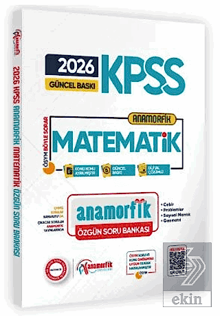 2026 KPSS Yeni Sistem Anamorfik Matematik Özgün Soru Bankası Konu Konu Dijital Çözümlü