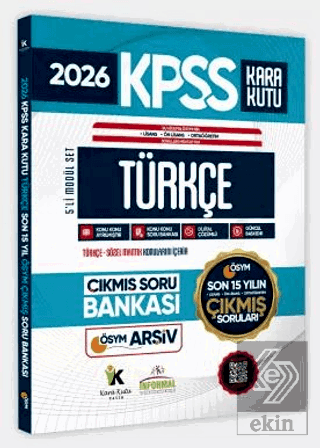 2026 FULLKPSS Lisans - Önlisans - Ortaöğretim Türkçe'nin Kara Kutusu Ö