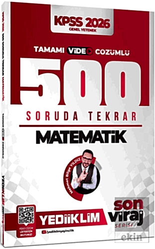 2026 KPSS Son Viraj Serisi Matematik Tamamı Video Çözümlü 500 Soruda Genel Tekrar Kampı