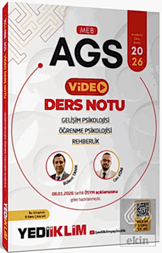 2026 MEB-AGS Gelişim Psikolojisi, Öğrenme Psikolojisi ve Rehberlik Video Anlatımlı Ders Notu