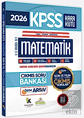 2026 FULLKPSS Lisans -Önlisans-Ortaöğretim Matematik Kara Kutu ÖSYM Çıkmış Soru Bankası Son 15 Yıl